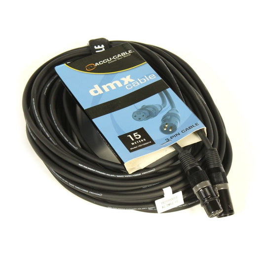 AC-DMX3/15 3 p. XLRm/3 p. XLRf 15m DMX